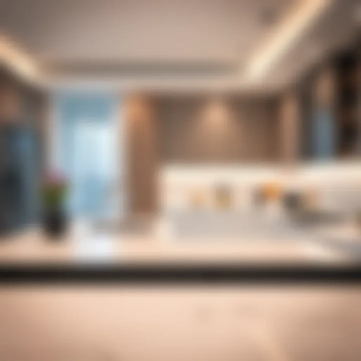 Modern kitchen equipped with high-end appliances in a villa