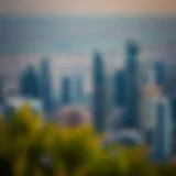 Aerial view of Dubai's skyline highlighting Galadari Group properties