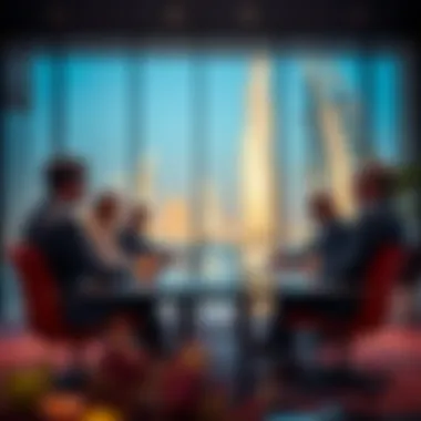 Business meeting discussing investment strategies in real estate