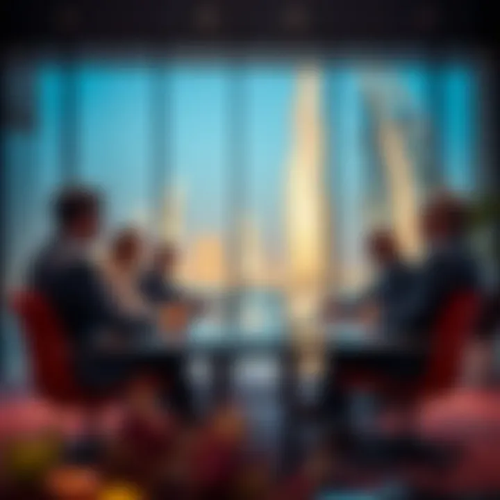 Business meeting discussing investment strategies in real estate