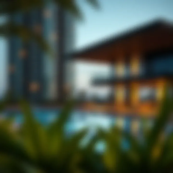 Amenities at Zumurud Tower, including the pool area and fitness center, emphasizing a vibrant lifestyle.