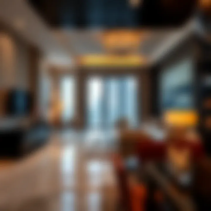 Luxurious interior of a residential unit in Zumurud Tower, highlighting modern design and high-end finishes.
