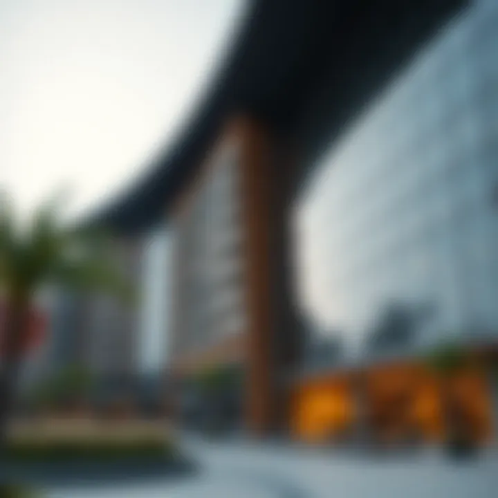 Stunning architectural design of Expo City Residence showcasing modern aesthetics