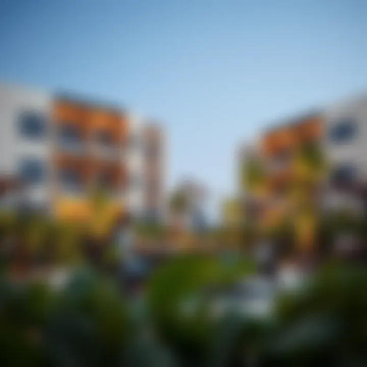 Families enjoying the outdoor spaces of garden apartments