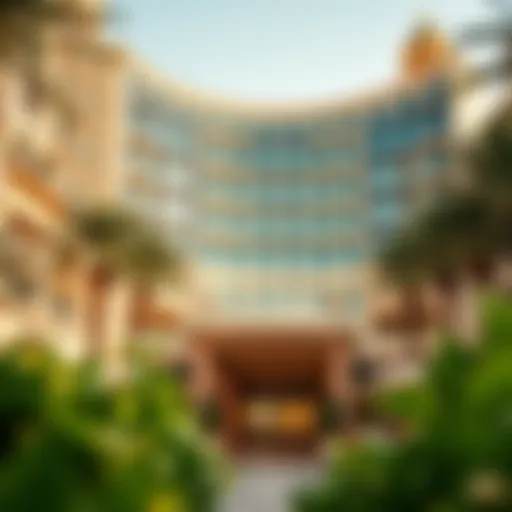 Luxurious exterior view of Garden City Hotel Dubai