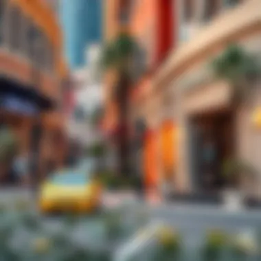 Explore the Dynamic Neighborhood around Garden City Hotel Vibrant surroundings of Garden City Hotel Dubai