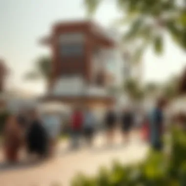 A vibrant community gathering at Gate Village