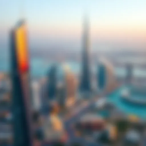 A panoramic view of Dubai's skyline representing opportunities for expatriates