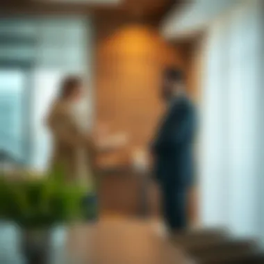 Real Estate Consultation Experience Client consultation with a real estate agent