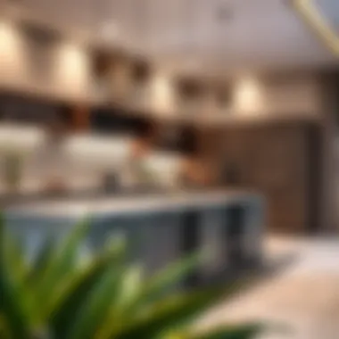 High-end kitchen with contemporary finishes