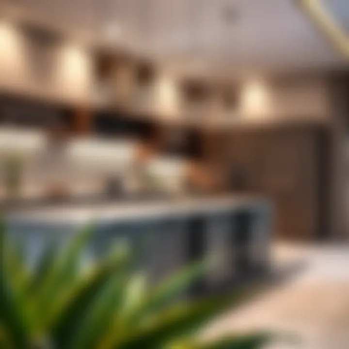 High-end kitchen with contemporary finishes