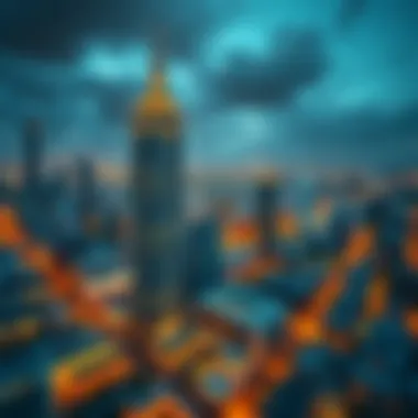 iRise Tower in the Heart of Tecom Panoramic view of Tecom area highlighting iRise Tower