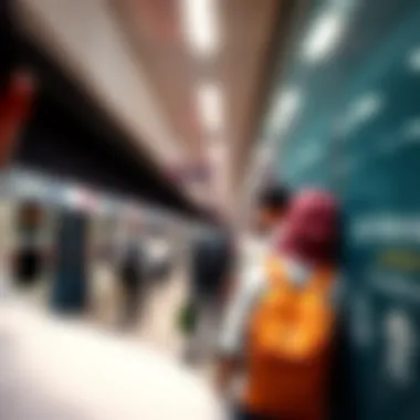 Commuters Experience at JBR Metro Commuters utilizing the JBR Metro for convenient travel.