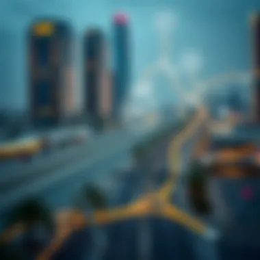 JBR Metro Connectivity Map A map illustrating the JBR Metro's connectivity within Dubai's transport system.