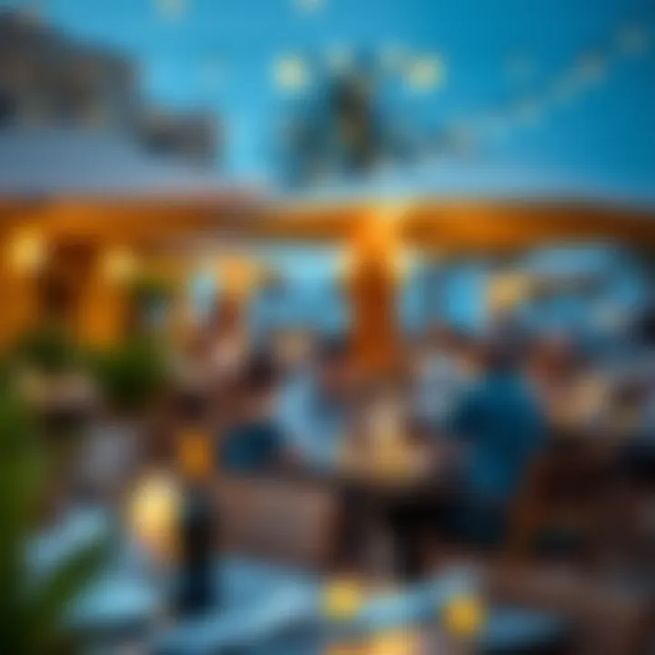 Al Fresco Dining Experience Outdoor dining atmosphere at Jumeirah Beach Walk