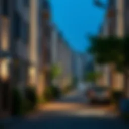 Tranquil residential street in Karama