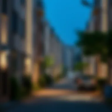 Tranquil residential street in Karama