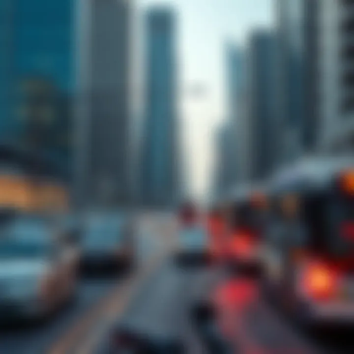 Transport Connectivity along Khalid Bin Waleed Road Public transport options available on Khalid Bin Waleed Road, illustrating connectivity in Dubai.