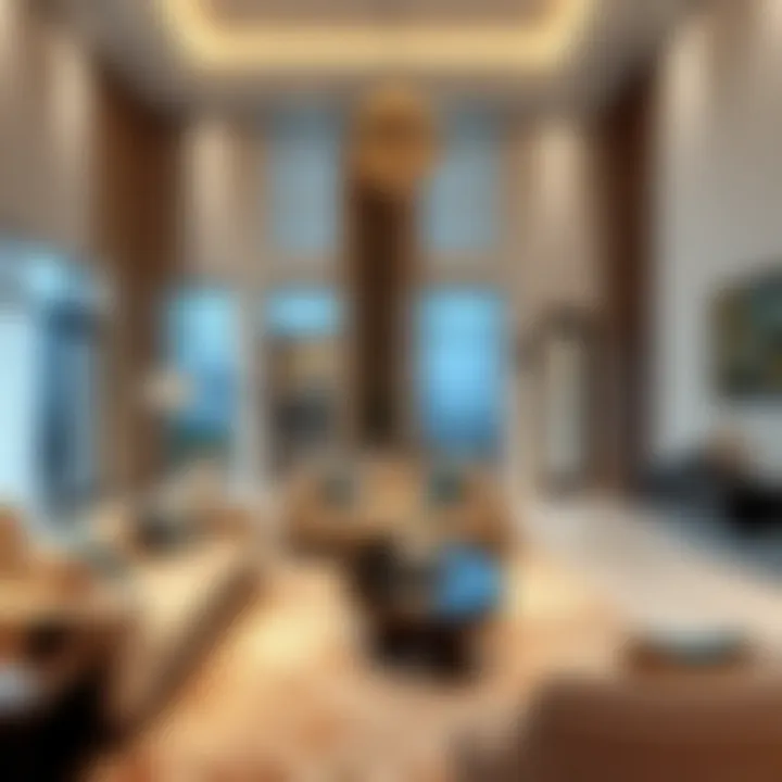 Luxurious living room interior design