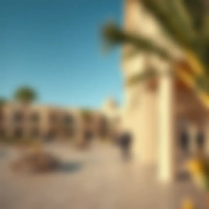 Community spaces in Madinat Zayed promoting social interactions and lifestyle