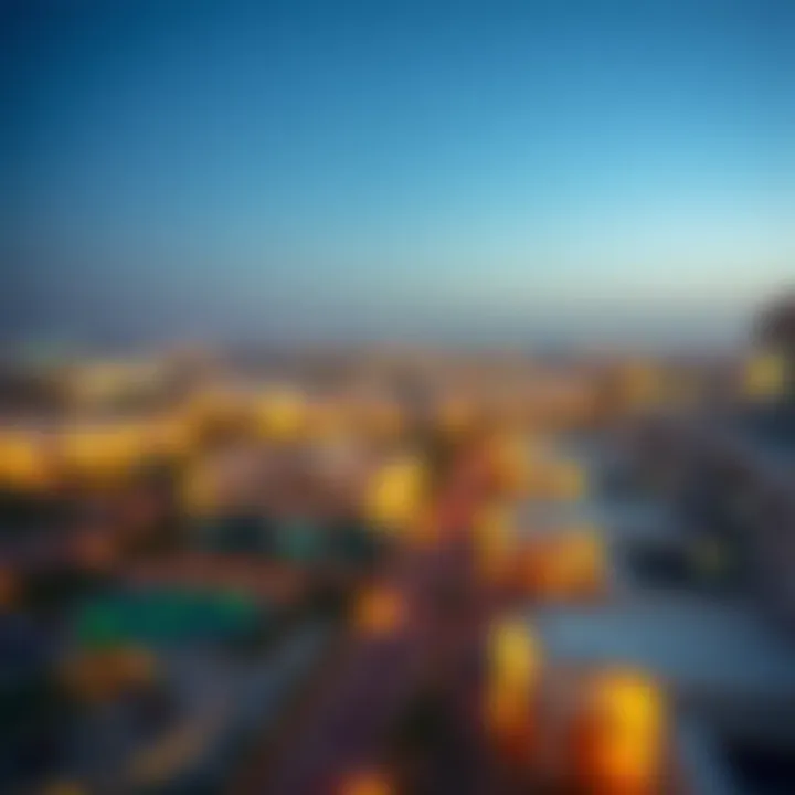 An aerial view of the developing property market in Madinat Zayed Al Dhafra