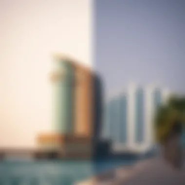 Historical evolution of Mina Abu Dhabi depicted through contrasting images