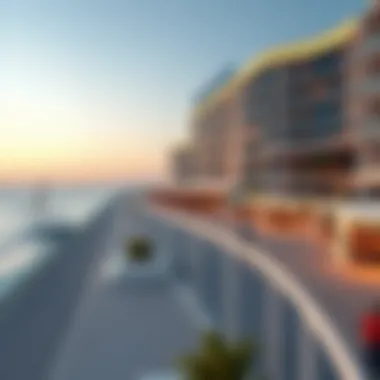 Stunning beachfront area near Movenpick JBR, highlighting its prime location
