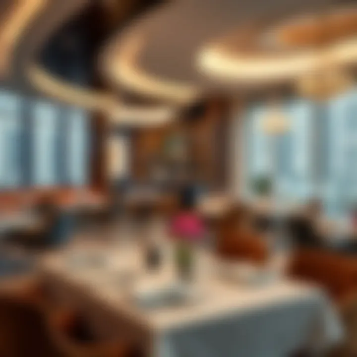 Dining experience at Movenpick JBR featuring exquisite culinary offerings