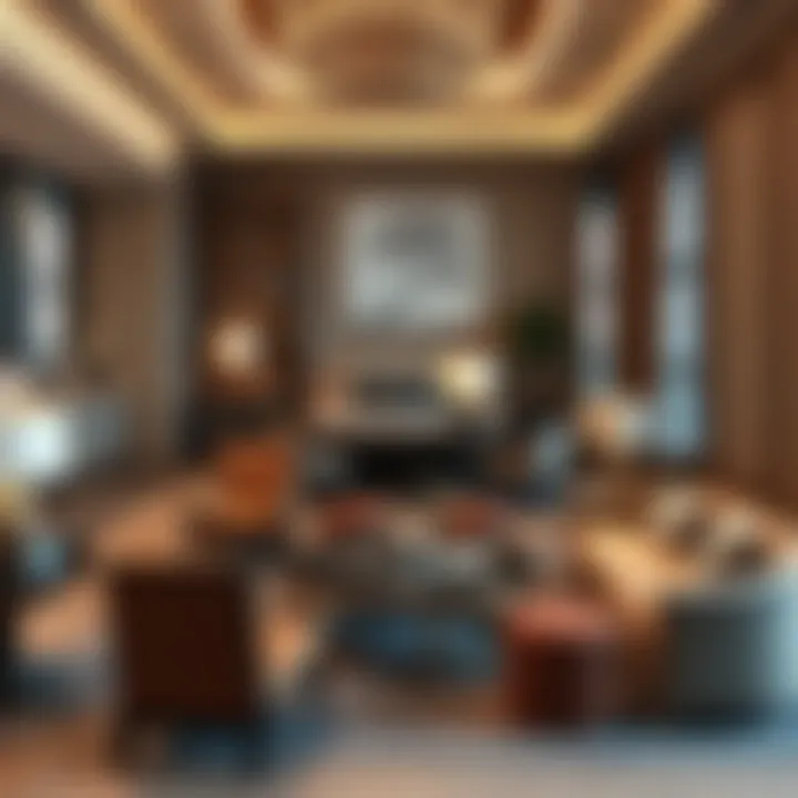 Luxurious suite interior at Movenpick JBR displaying elegant furnishings