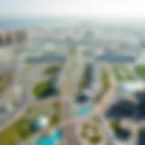 Strategic Location of Nad Al Sheba 1 Aerial view of Nad Al Sheba 1 showcasing its strategic location within Dubai