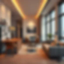 Modern communal living space in Tecom