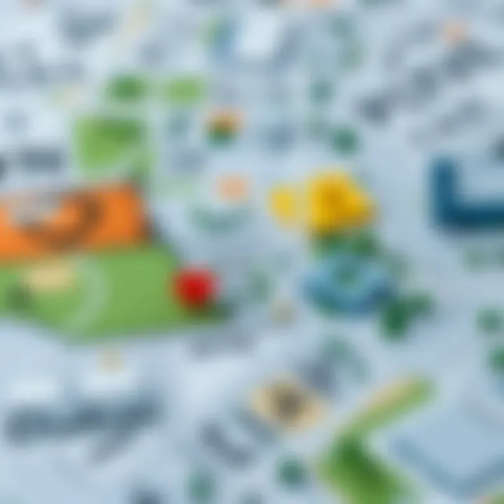 Zoomed-in view of zoning regulations in Dubai, illustrating land use categories