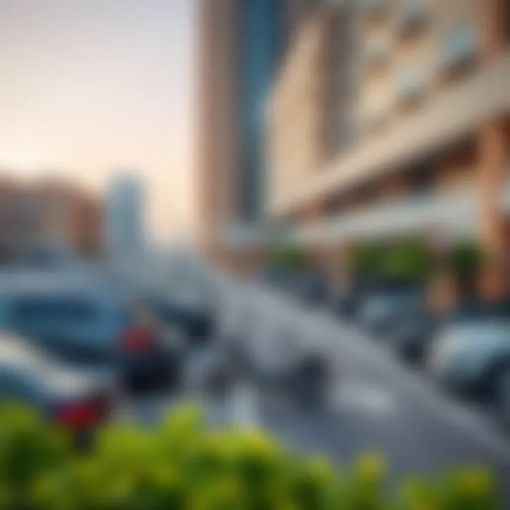 Accessible parking spaces at Dubai Marina Mall