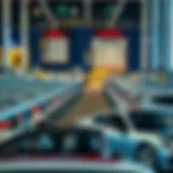 Overview of Dubai Marina Mall parking area