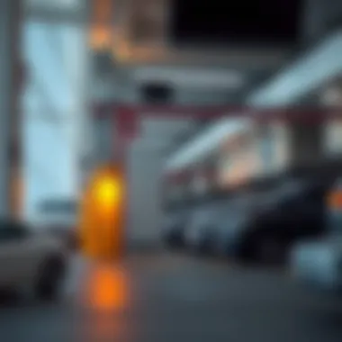 A futuristic parking solution featuring automated parking systems