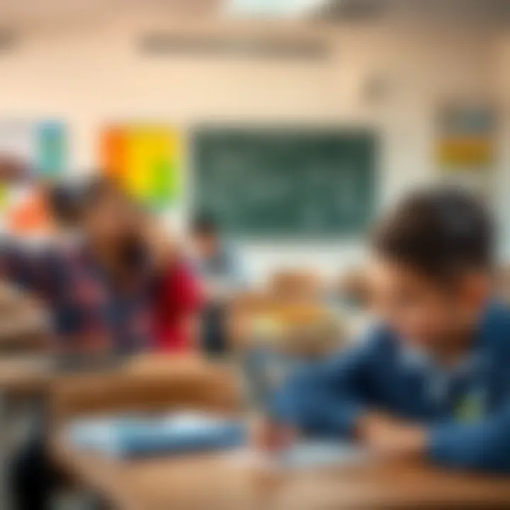 Classroom setting demonstrating diverse learning environment