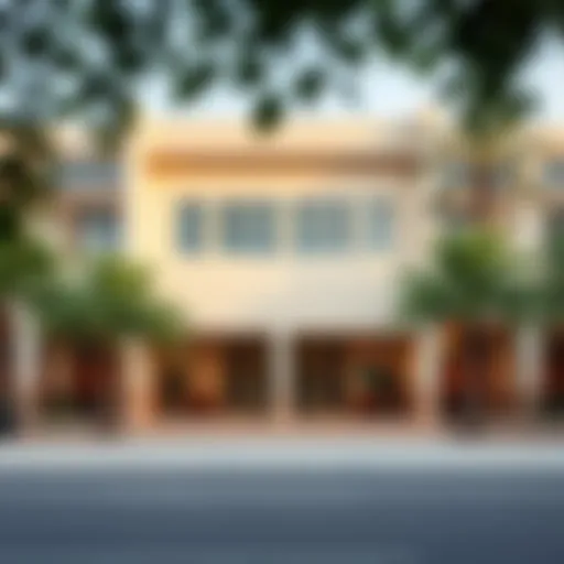 Exterior view of a public school in Dubai