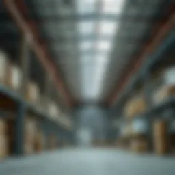 Interior view of a modern warehouse in Mussafah showcasing storage solutions