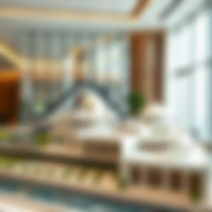 Architectural Models of Luxury Properties Architectural models of luxury properties displayed in the office