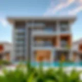 Stunning architectural view of Pacific Apartments showcasing modern design