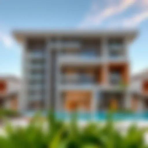 Stunning architectural view of Pacific Apartments showcasing modern design