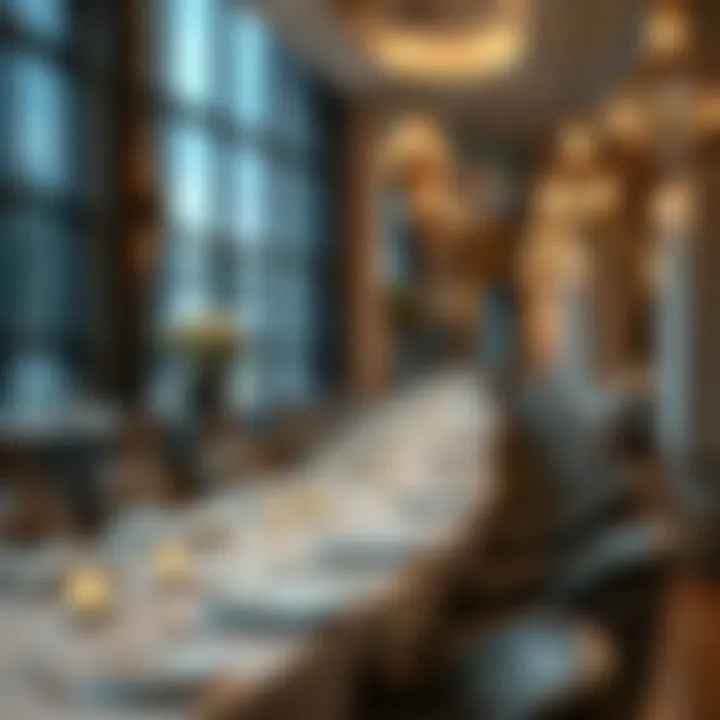 Elegant Dining Experience at فندق النخلة دبي Elegant dining area within فندق النخلة دبي offering a stylish atmosphere