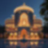 Stunning exterior view of فندق النخلة دبي showcasing its architectural brilliance