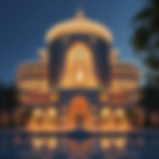 Stunning exterior view of فندق النخلة دبي showcasing its architectural brilliance