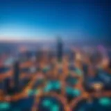 Aerial view of Dubai skyline showcasing modern architecture