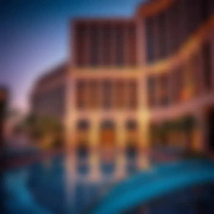 Breathtaking exterior architecture of the Ritz-Carlton Dubai