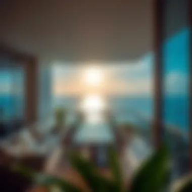 Stunning view from the balcony of a Royal Atlantis residence emphasizing luxury lifestyle