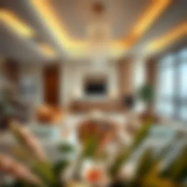 Luxurious living space showcasing the modern design of Royal Atlantis floor plan