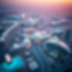 Aerial view of Silicon Oasis showcasing modern architecture and innovation centers