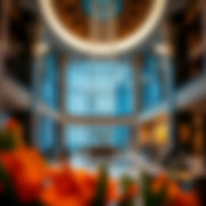 Luxurious lobby of Swissotel Downtown Dubai showcasing elegant design